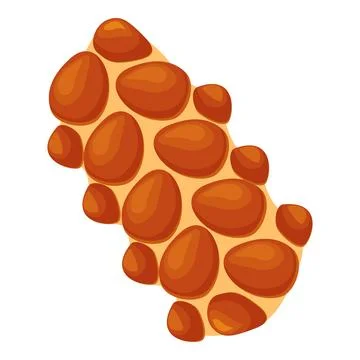 Delicious giraffe pattern chocolate bar being broken Stock Illustration