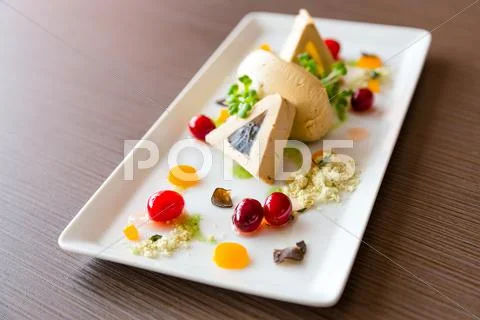 Delicious gourmet food Stock Photos