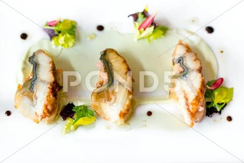 Delicious gourmet food Stock Photos