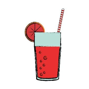 Delicious grapefruit juice Illustrazione stock