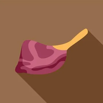 Delicious grilled lamb meat with bone representing culinary delights Stock Illustration