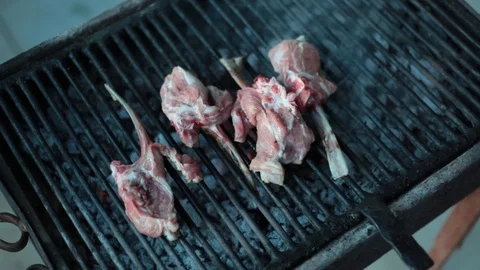 Delicious grilled meat Stock Footage 113201055