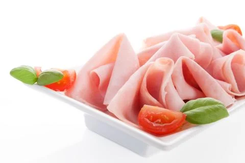 Delicious ham close up. Foto stock
