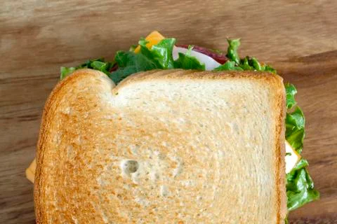 Delicious ham sandwich Foto stock