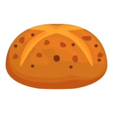 Delicious hot cross bun representing easter traditions Stock Illustration