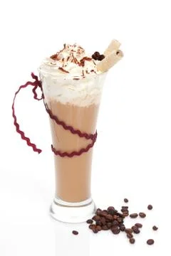Delicious ice coffe. Stock Photos