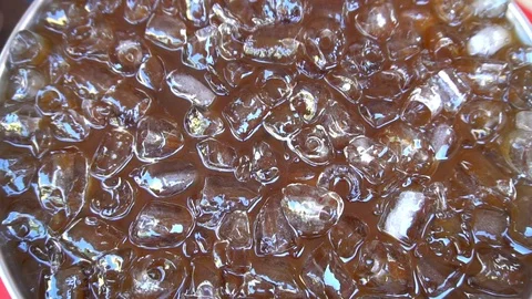 Delicious Iced Coffee Close Up Stock Footage 105874718