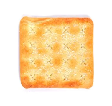 Delicious isolated square cracker Stock Photos