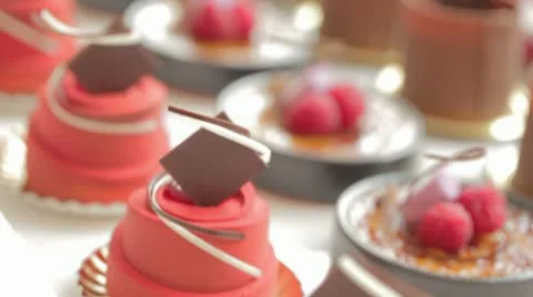 Delicious luxurious desserts Stock-Footage 12765938