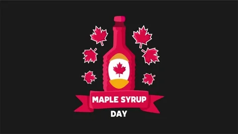 Delicious maple syrup for canada maple syrup day 스톡 동영상 312548262