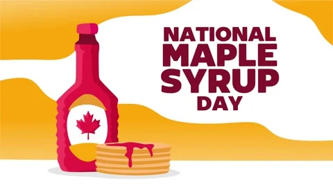 Delicious maple syrup for canada maple syrup day Video stock 312548295