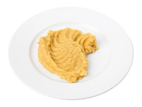 Delicious mashed peas. Stock Photos