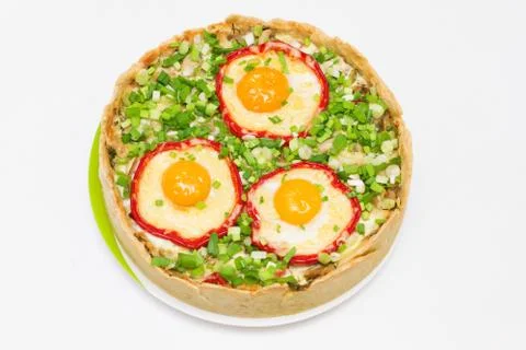 Delicious meat pie Stock Photos
