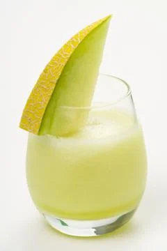 A delicious melon  milkshake Stock Photos