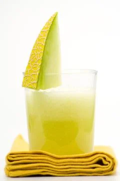 A delicious melon  milkshake Stock Photos