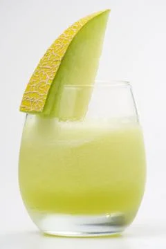 A delicious melon  milkshake Stock Photos