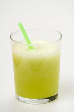 A delicious melon  milkshake Stock Photos