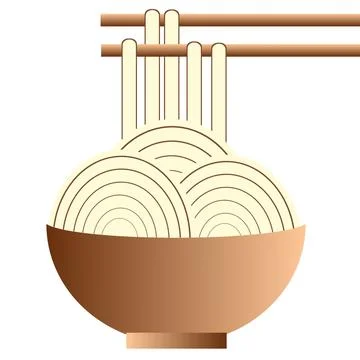 Delicious mie illustration Stock Illustration