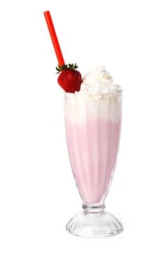 Delicious milkshake on the table Stock Photos