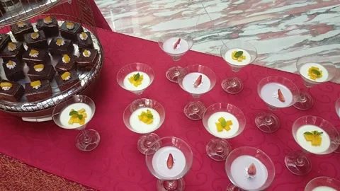 Delicious mini cake Stock Footage 228050465