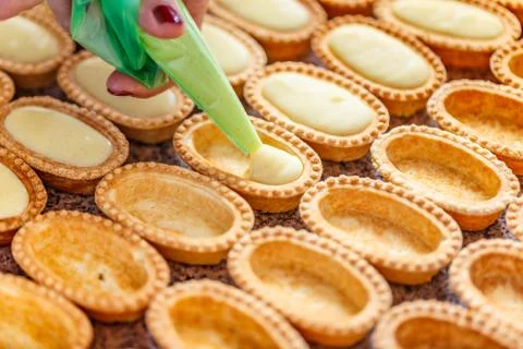 Delicious mini tarts Stock Photos