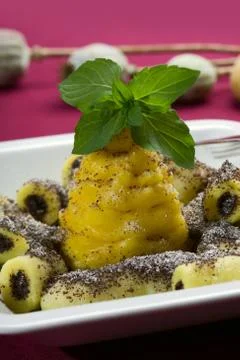 Delicious with mint Stock Photos