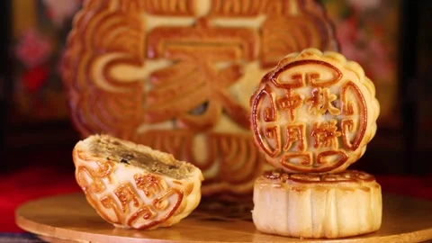 Delicious mooncakes 動画素材 345663200