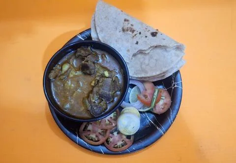 Delicious Mutton Curry, also called Ahuna or Handi Meat, Stock-Fotos