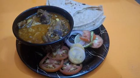 Delicious Mutton Curry, also called Ahuna or Handi Meat, 스톡 사진