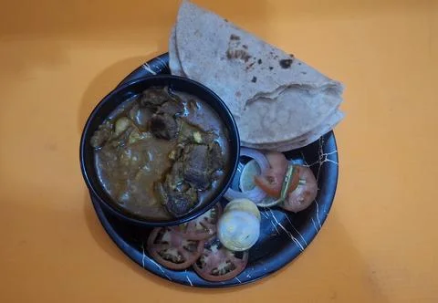 Delicious Mutton Curry, also called Ahuna or Handi Meat, Stock-Fotos