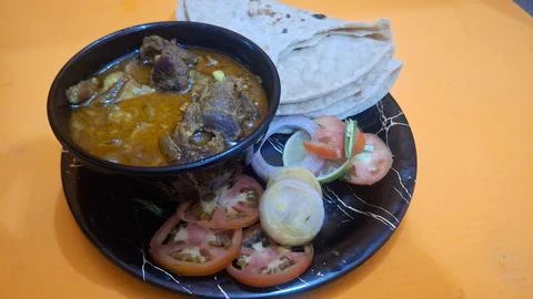 Delicious Mutton Curry, also called Ahuna or Handi Meat, 스톡 사진