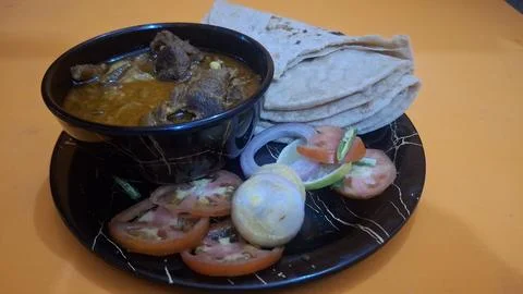 Delicious Mutton Curry, also called Ahuna or Handi Meat, Stock-Fotos