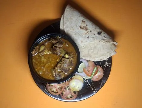 Delicious Mutton Curry, also called Ahuna or Handi Meat, 스톡 사진
