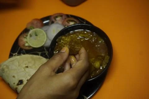 Delicious Mutton Curry, also called Ahuna or Handi Meat Фото