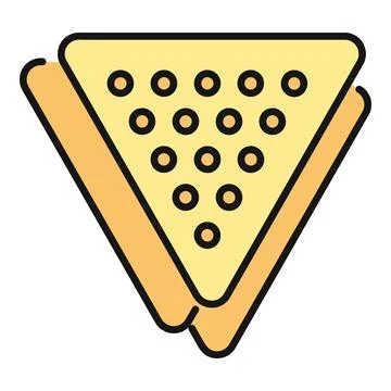 Delicious nacho chip preparing for a party snack Stock Illustration
