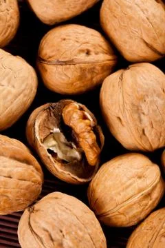 Delicious nut snack Stock Photos