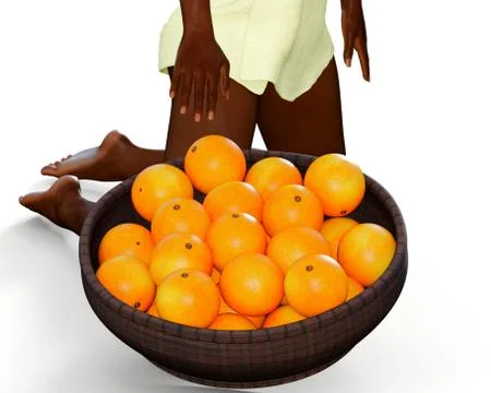 Delicious oranges Stock Illustration