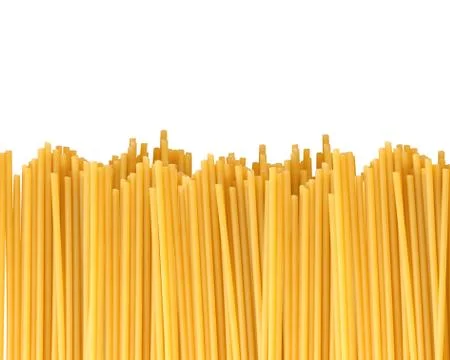 Delicious pasta with pesto on plate isolated on white Foto stock