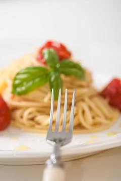 Delicious pasta spagetti Stock Photos