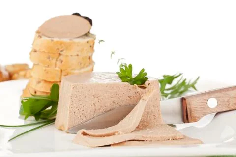 Delicious pate. Stock Photos