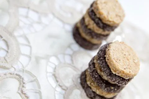Delicious petit four Stock Photos