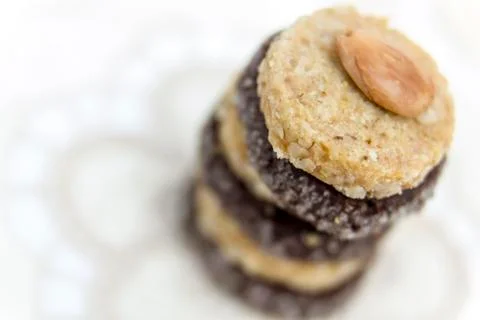 Delicious petit four Stock Photos