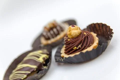 Delicious petit four Stock Photos