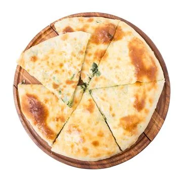 Delicious pie stuffed with spinach. 스톡 사진