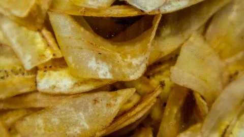 Delicious pile of chips as background Stock Photos