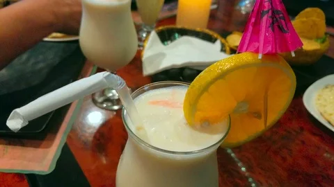 A Delicious Pina Colada.4K Stock Footage 103172045