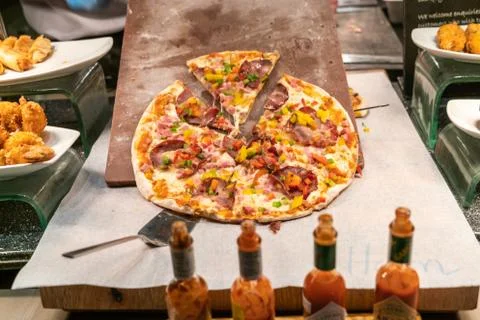 Delicious pizza Stock Photos
