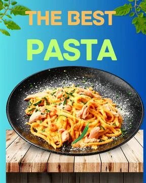 A delicious plate of pasta Illustrazione stock