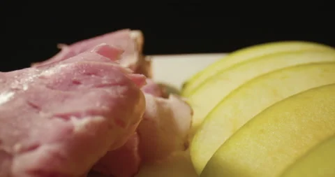 Delicious platter of healthy snacks. Stock Footage 130697458