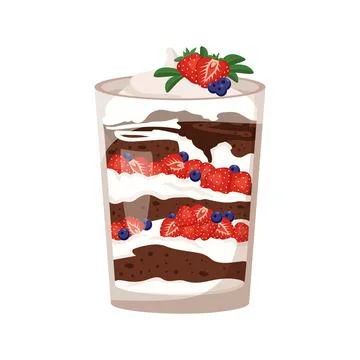 Delicious puff trifle Stock-Illustration